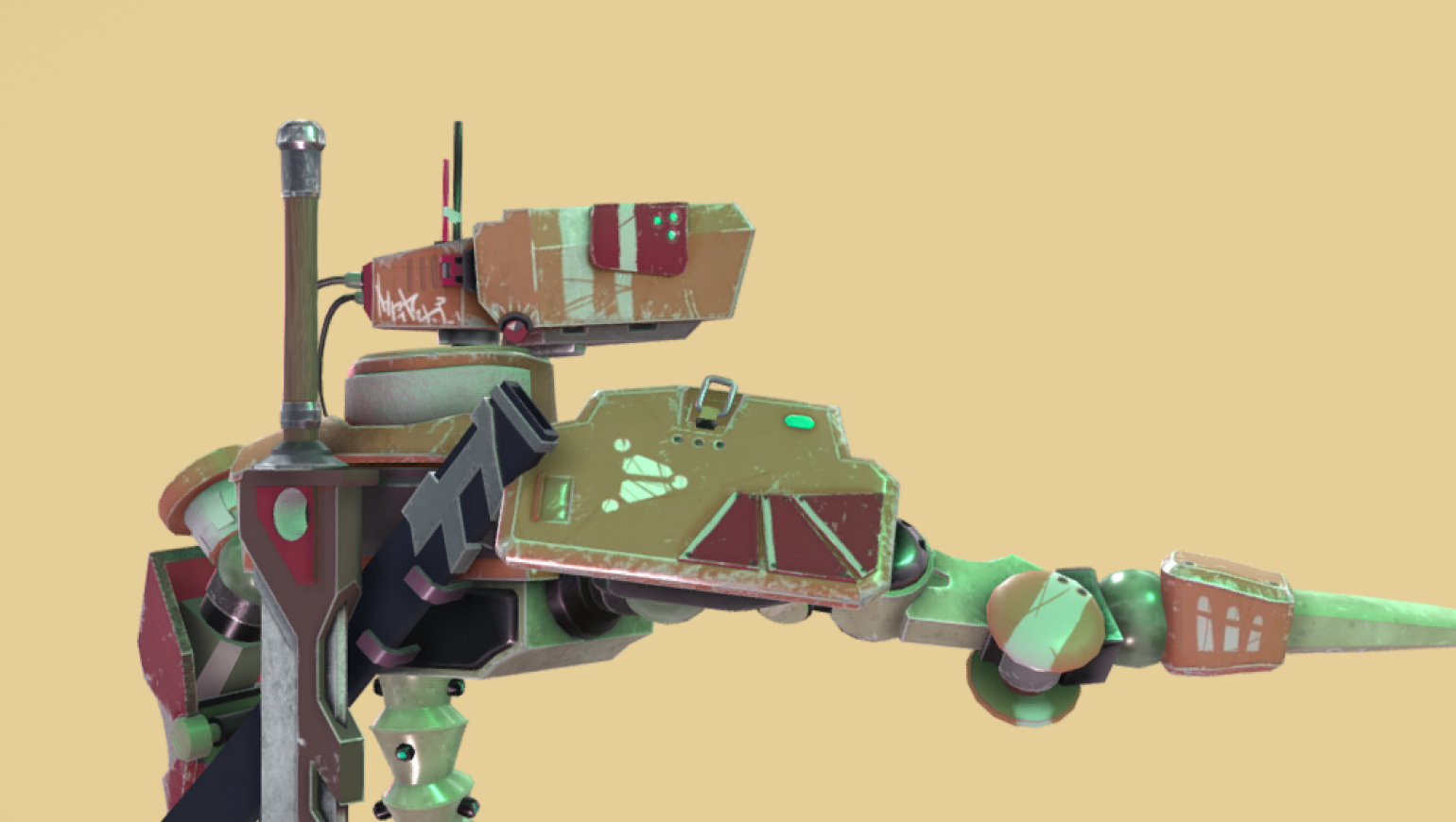Robot Samurai&nbsp;&mdash; работа для портфолио