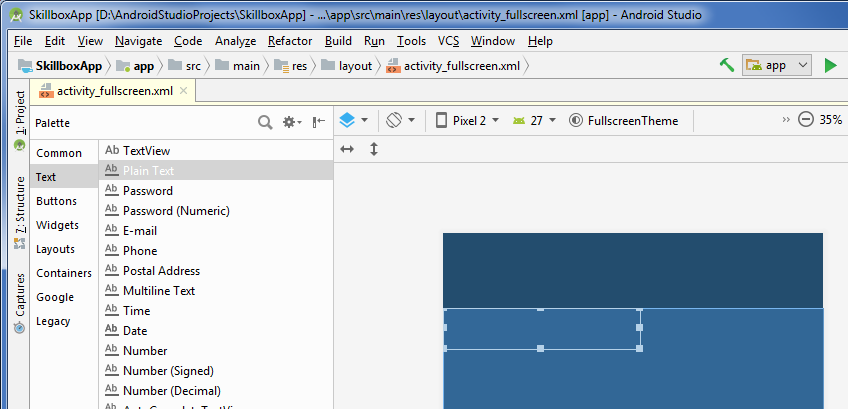 Activity layout. XML разметка Android Studio это. Res Layout Android Studio как открыть. Blueprint Android Studio. Android Fullscreen activity.